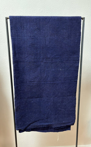 Vintage kantha indigo dyed