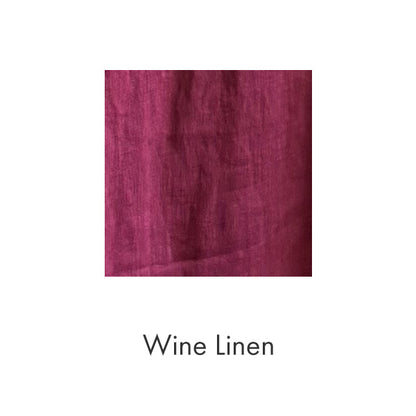 Atelier Dress in Wine Linen