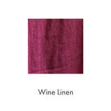 Caftan Dress in Wine Linen