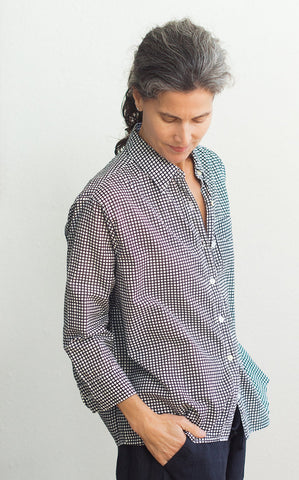 Workshirt in Block Print Check