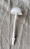 Handmade paper mushroom sculptures