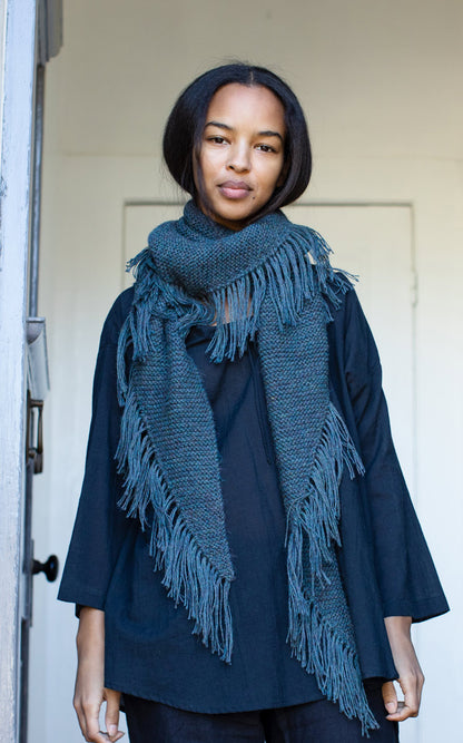 Alpaca Shawl in Kelp