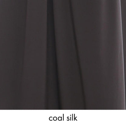 Underpinning in Black Crinkled Cotton
