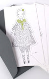 paper doll note card set