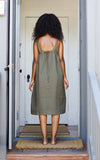 Field Dress in Olive Double Cotton
