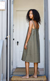 Field Dress in Olive Double Cotton