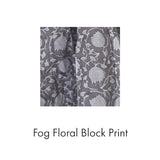 Smock Dress in Fog Floral Block Print
