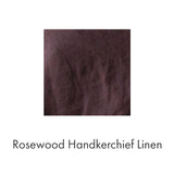 Caftan Dress Cafe Length in Rosewood Handkerchief Linen