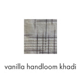 Casita Dress in Vanilla Plum Handloom Khadi