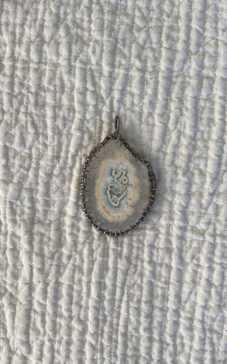 Vintage geode pendant